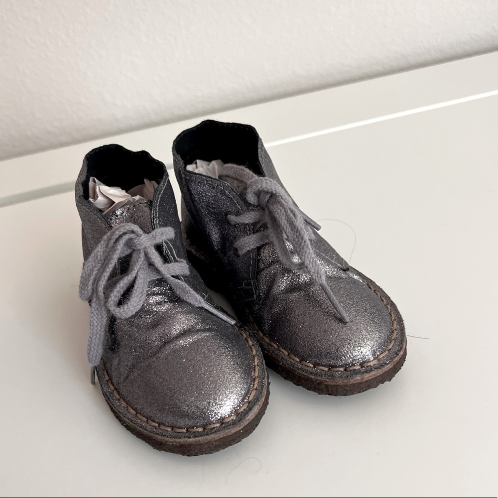CREWCUTS metallic hush puppies